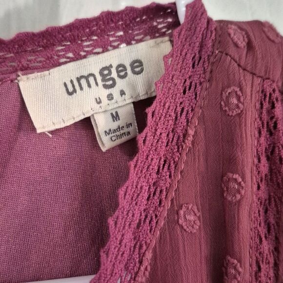 💲1️⃣0️⃣ Bundled ✔️Umgee Swiss Dot Purple Pink Mini Sz M runs Big - Picture 3 of 7